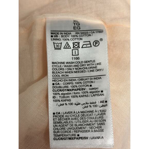 OLD NAVY WOMENS MINI POET DRESS 100% COTTON WAIST-DEFINED COOLING OASIS SIZE XL - Picture 6 of 6